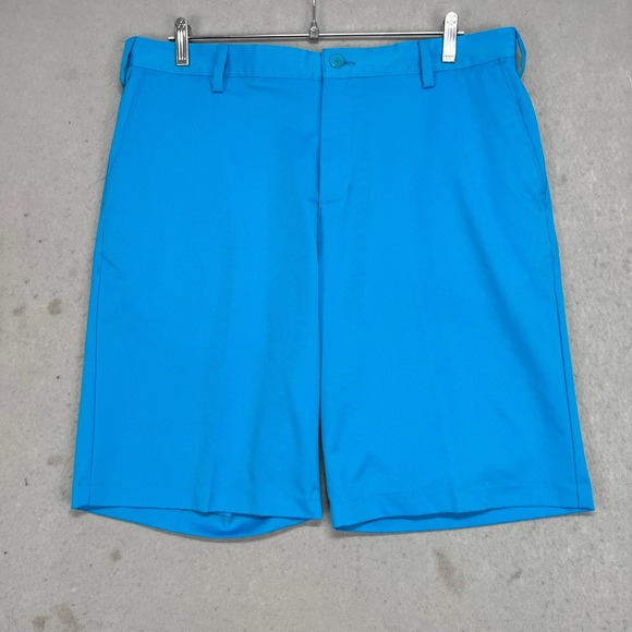 adidas Other - Adidas Mens Golf Shorts Cobalt‎ Blue Tech Flat Front Size 35 Inseam 10.5"